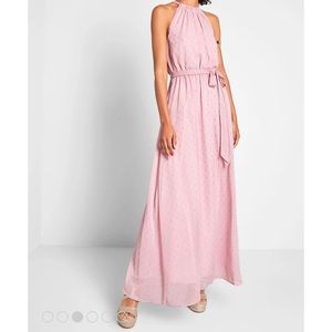 ModCloth Illuminated Elegance Chiffon Maxi Dress